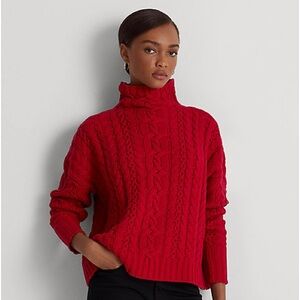 Polo Ralph Lauren Cable-Knit Turtleneck Sweater